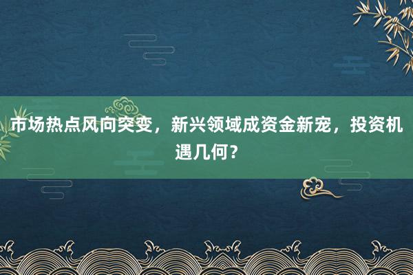 市场热点风向突变，新兴领域成资金新宠，投资机遇几何？