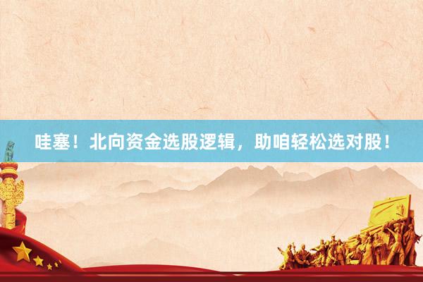 哇塞！北向资金选股逻辑，助咱轻松选对股！