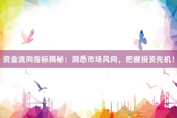 资金流向指标揭秘：洞悉市场风向，把握投资先机！