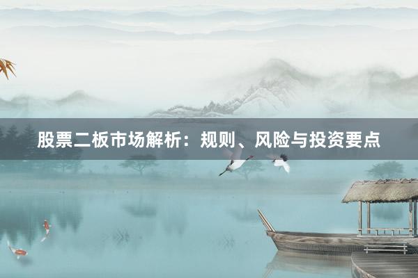 股票二板市场解析：规则、风险与投资要点